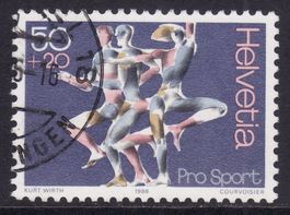SBK-Nr. W65 (Pro Sport 1986) gestempelt