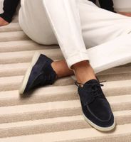 Herren Loafer Schwarz/Navy (46) – Casual Business Schuhe
