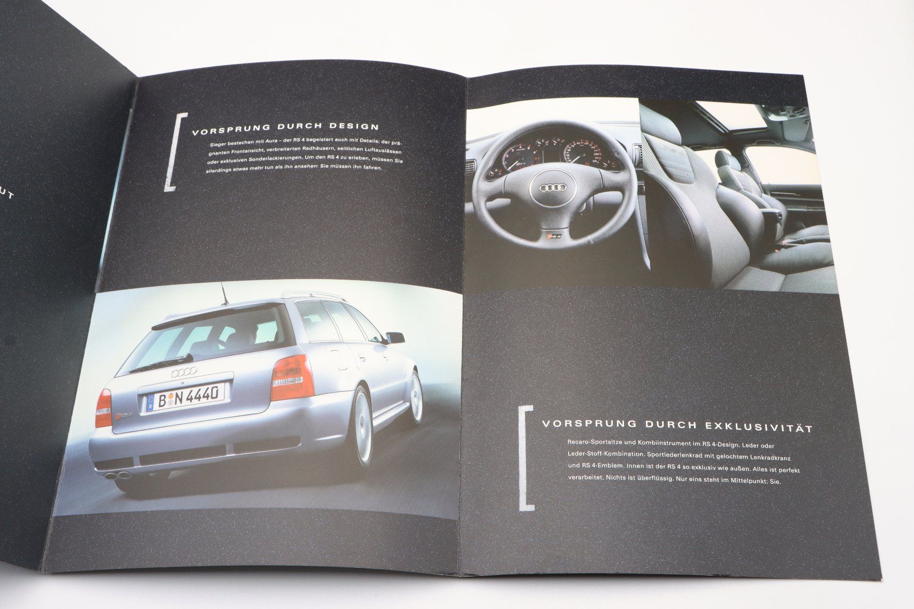 Audi Documenti: Audi RS4 Avant B5 1999 Prospekt + Datenblatt – Usato da Bühl b.Aarberg venduto da Collectorpassions 5
