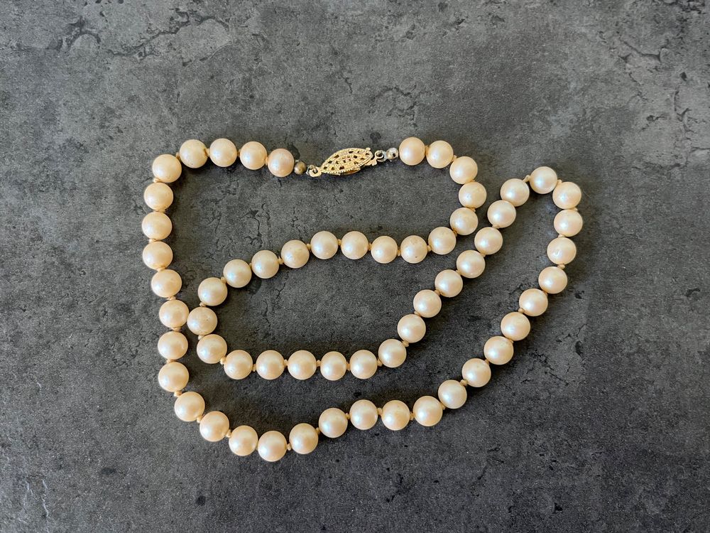Ancienne Collier Faut Ambar Et Perles Bois D'ébène