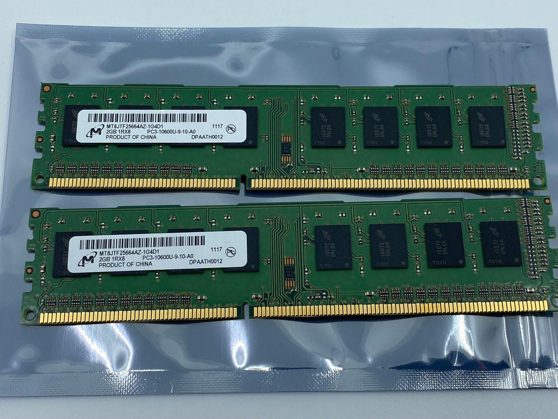 Memoria / RAM: 2x 2GB 1Rx8 PC3 10600U Memory Module – Usato da Langwiesen venduto da Restposten-24