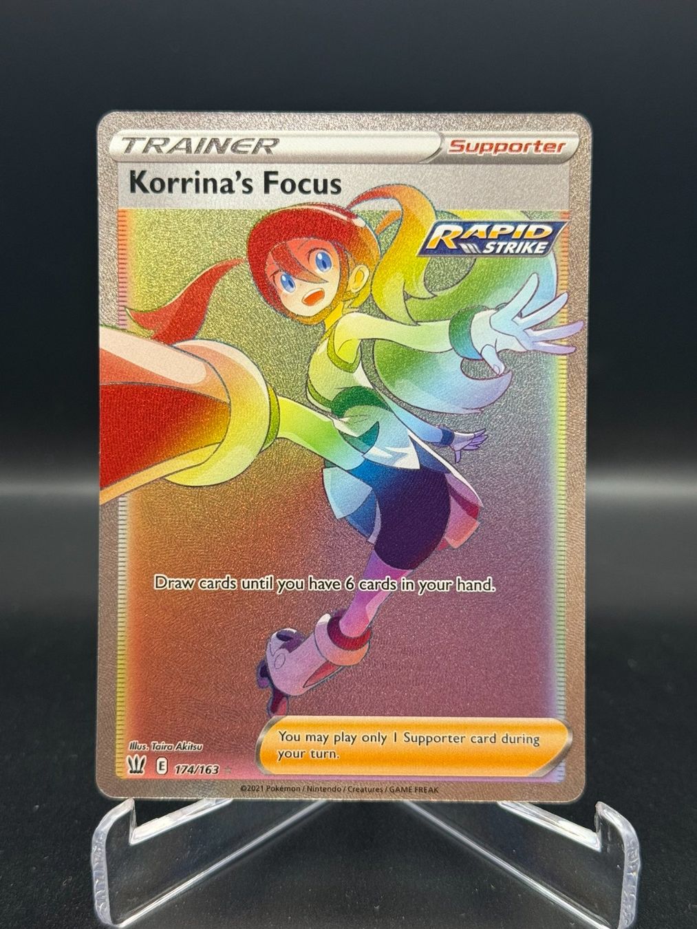 Pokémon Sammelbilder & Trading cards: Korrina's Focus (BST 174) - Rainbow – Gebraucht aus Birmensdorf ZH von SnorlaxMail