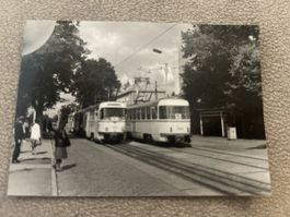 Magdeburg Olvenstedter Platz Strassenbahn Foto 1961