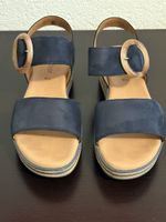 Gabor Sandalette 40 (6.5) Damen Leder blau
