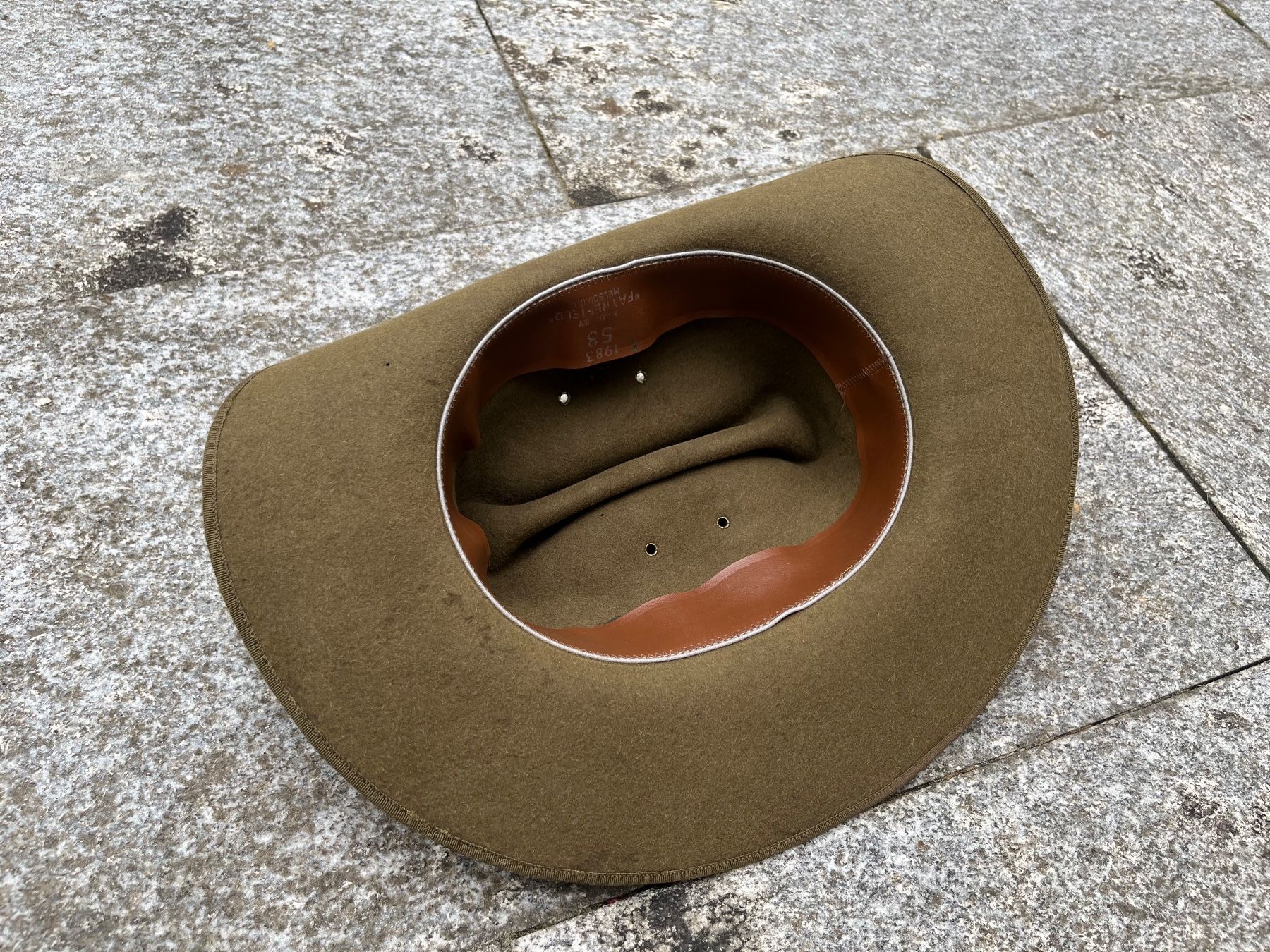 Uniformi: Australian Army Slouch Hat WW2 – Usato da Bottmingen venduto da Puffsack 2