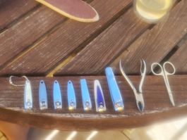 Nagelknipser Set Neunteilig gebraucht akzeptabel