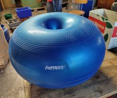 FitPAWS Hunde Gymnastikball blau guter Zustand