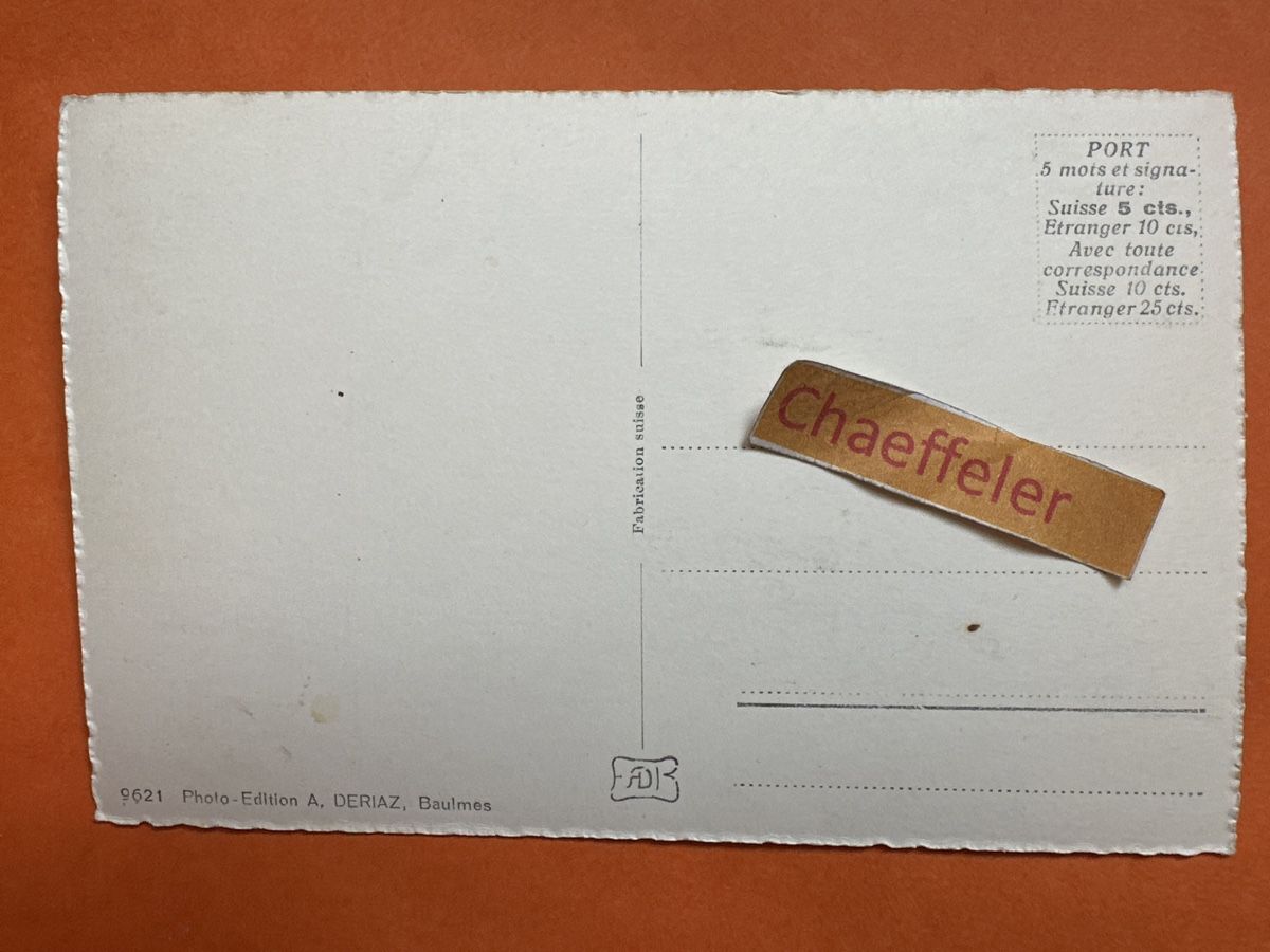 Cartoline postali:  Champéry et Mt. Culet – Usato da Zürich venduto da Chaeffeler 1