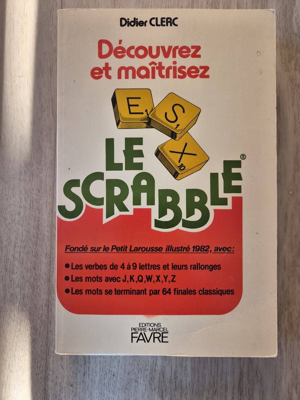 Libri: Livre Le Scrabble Didier Clerc 1982 État correct – Usato da La Joux FR venduto da car_ck96
