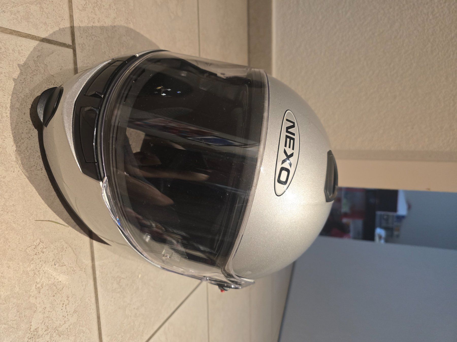 Helme & Visiere: NEXO Integralhelm XS silber ECE R22.05 – Gebraucht aus Jeuss von chriguU_