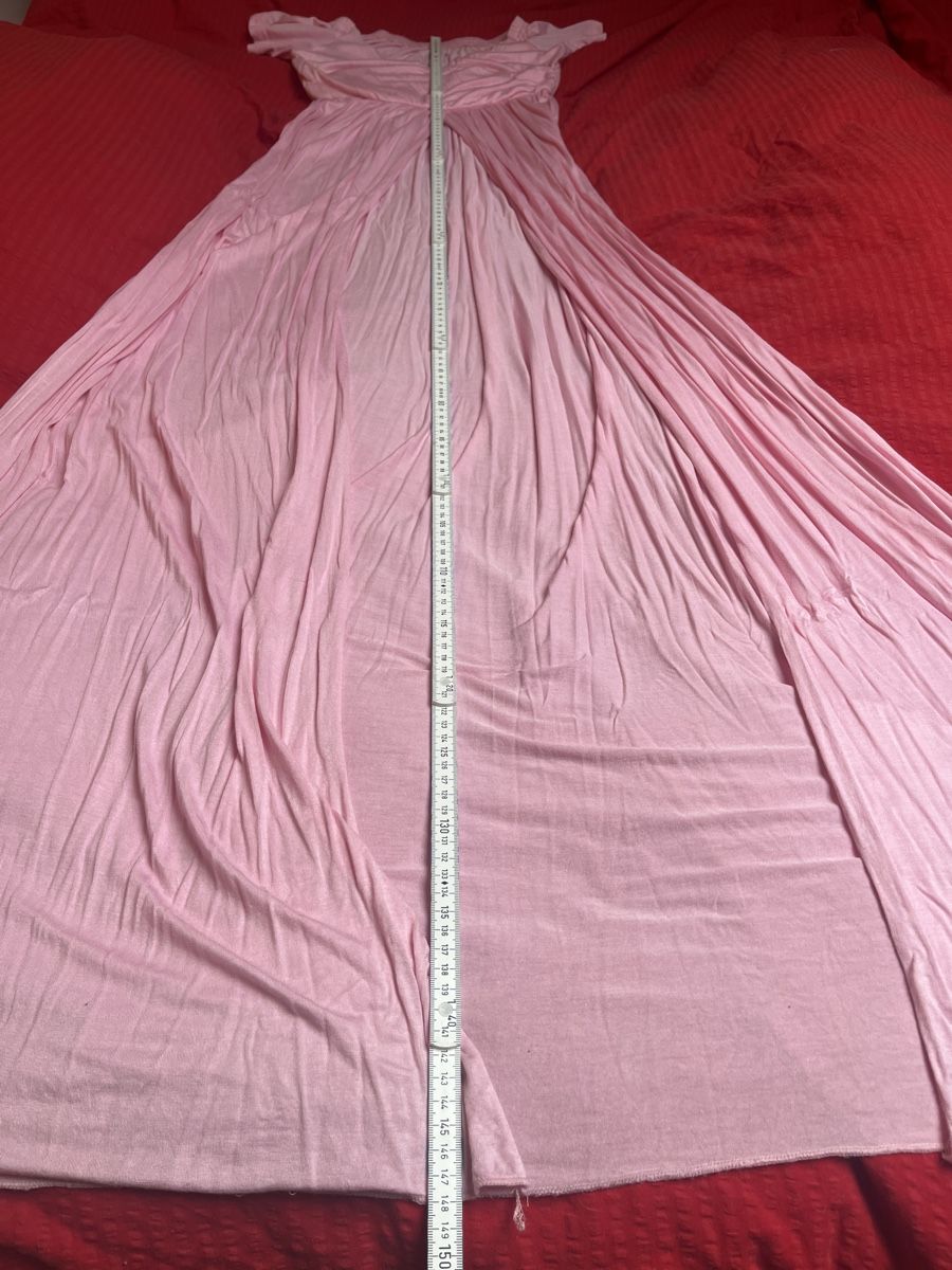 Vestiti: Langes Sommerkleid rosa Gr. S mit Beinschlitz elegant – Usato da Kaisten venduto da saleforfun 3