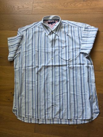 Kurzarm Hemd Tommy Hilfiger gestreift Grösse XXL