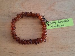 Bernstein Baby Kind Armband Zahn