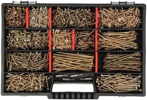Tutti gli attrezzi: XXL Sortiment 1000-teilig Torx Antrieb Spanplattenschrauben – Nuovo e nell'imballaggio originale da Hundwil venduto da Stallone5 1