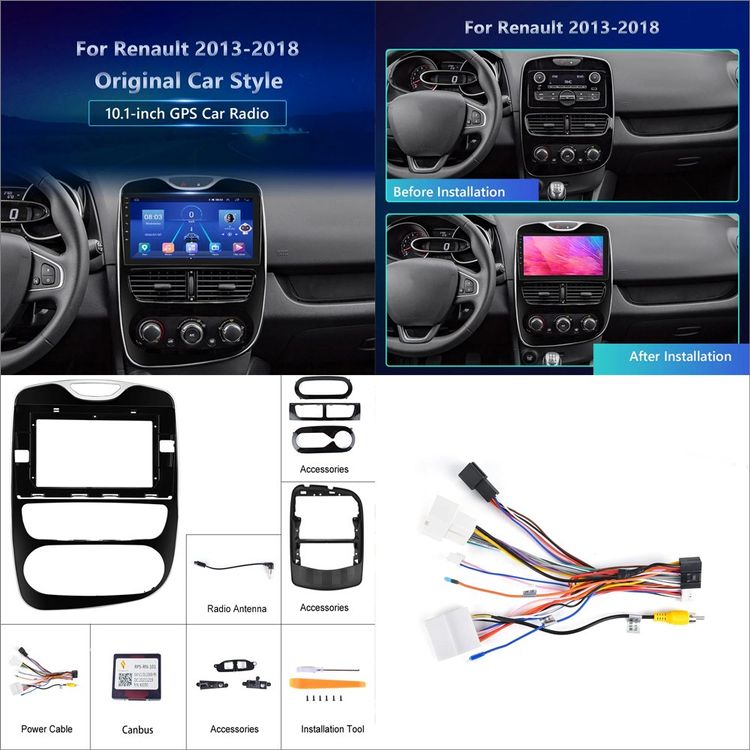 Renault Clio 3 4 DAB+ Autoradio Carplay Navi Bluetooth