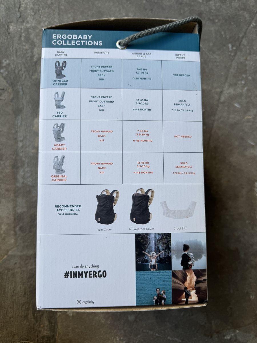 Ergo Baby Marsupi portabebè: OMNI 360 Ergobaby – Nuovo (secondo la descrizione) da Dintikon venduto da jet_q5xl 1