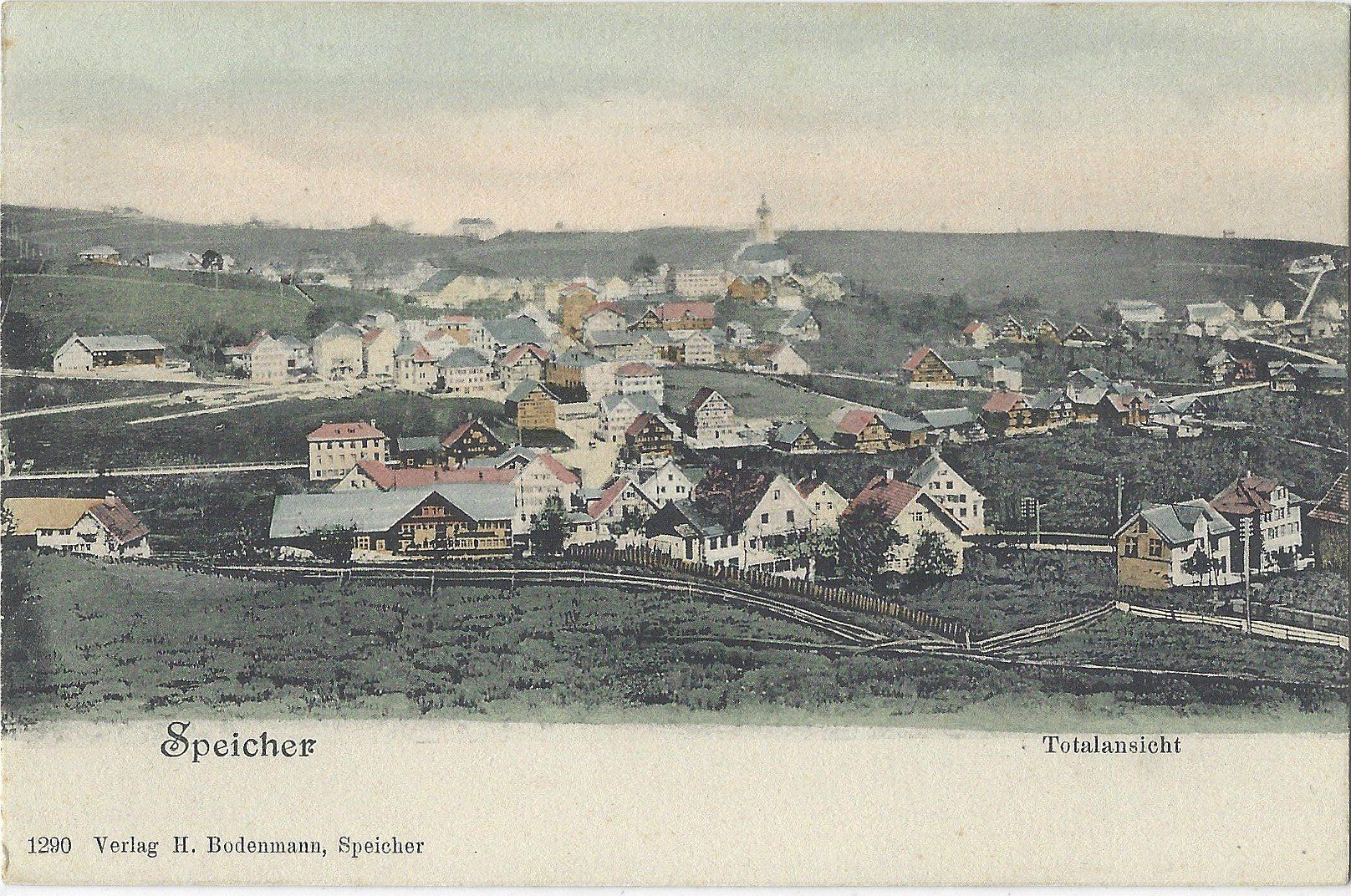 Ansichtskarten: S p e i c h e r    -    Totalansicht – Gebraucht aus Bütschwil von Jackson1A