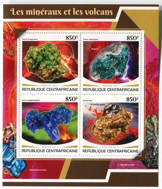 Tutti i francobolli: Block "Minerale" Zentralafrikanische Republik – Nuovo e nell'imballaggio originale da Basel venduto da Butsch5