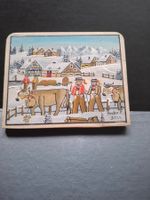 2 Bauernmalerei Mini Bild Sommer  Winter  ** 35 **28