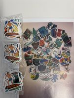 Sticker Set Surfen Hawaii, je 50 Stk Neu