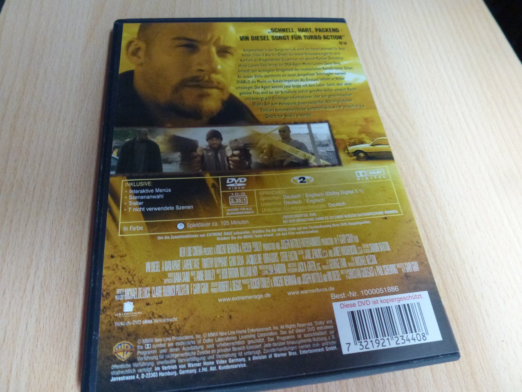 Tutti i DVDs: Extreme Rage – Usato da Hombrechtikon venduto da Maloev17 1