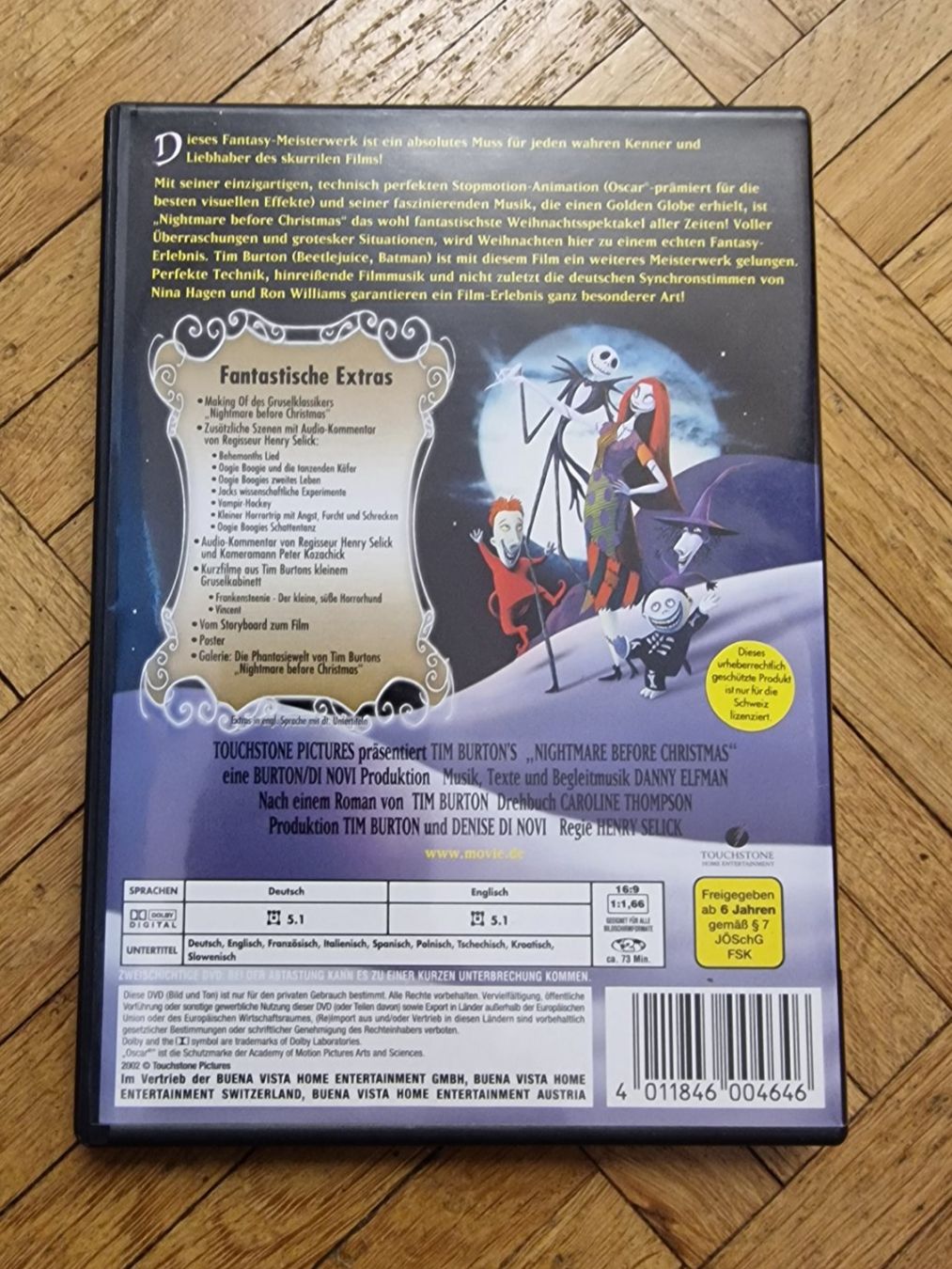 Tutti i DVDs: Tim Burtons Nightmare before Christmas, DVD Special Edition – Usato da Neuhausen am Rheinfall venduto da geekgadget 1