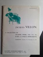 Jacques Villon - Lucien Goldschmidt, New York Katalog 1970