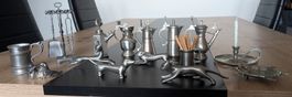 Lot de miniatures en étain et en métal (channes et autres)