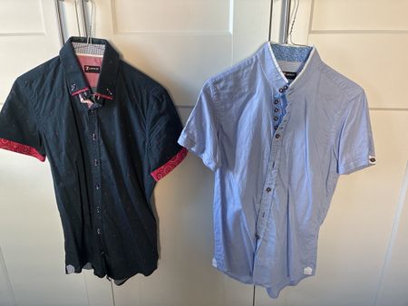 Herren Hemden 7 Camicie, Grösse S, 2 Stück