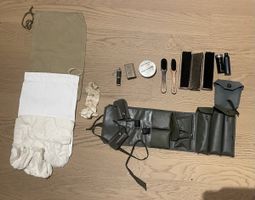 Schuhputzset Armee mit Zubehoer und Tuch