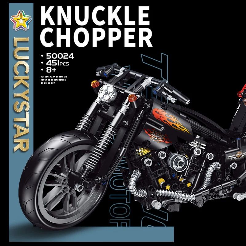 Kit di costruzioni: Chopper Motorrad 451 Teile Neu – Nuovo e nell'imballaggio originale da Beringen venduto da Nuke1 2