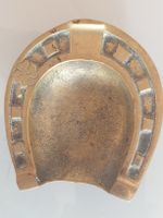 vintage Bronzeaschenbecher Hufeisen schwer