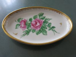 Schale Langenthal klein oval mit Blumenmuster