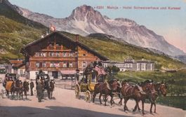 Maloja mit Postkutsche