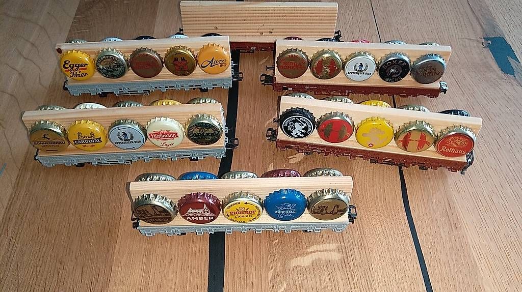 Märklin Trains électriques: Güterwagen mit Bierdeckel – D'occasion à Uster par Regenwurm61 2