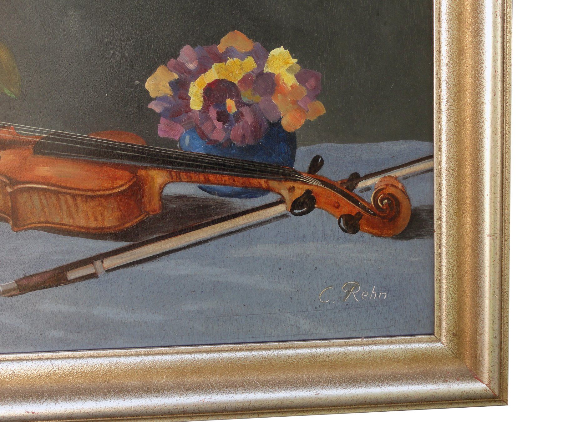Dipinti: Gemälde "Geige Strauss" 77,5x97 cm – Usato da Schaffhausen venduto da Golom01 1