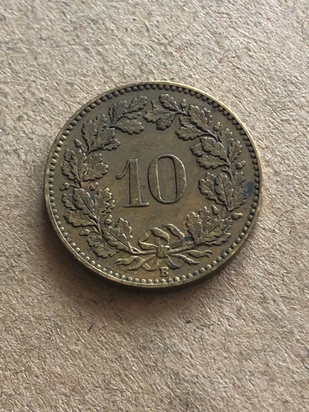 Tutti le monete: 10 Rp. 1918 Messing – Usato da Schötz venduto da Odpa 1