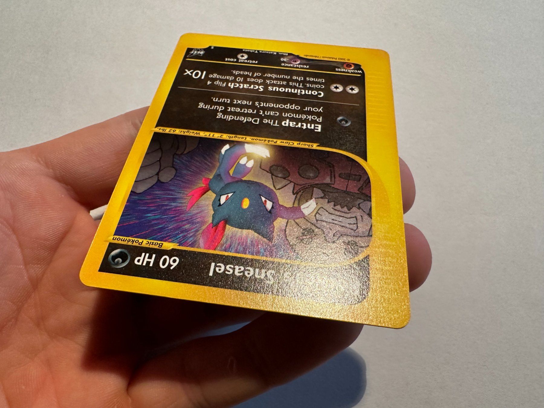 Pokémon Carte collezionabili: Rocket's Sneasel Best Promo EN – Usato da Hagendorn venduto da Pokecollectorch 3