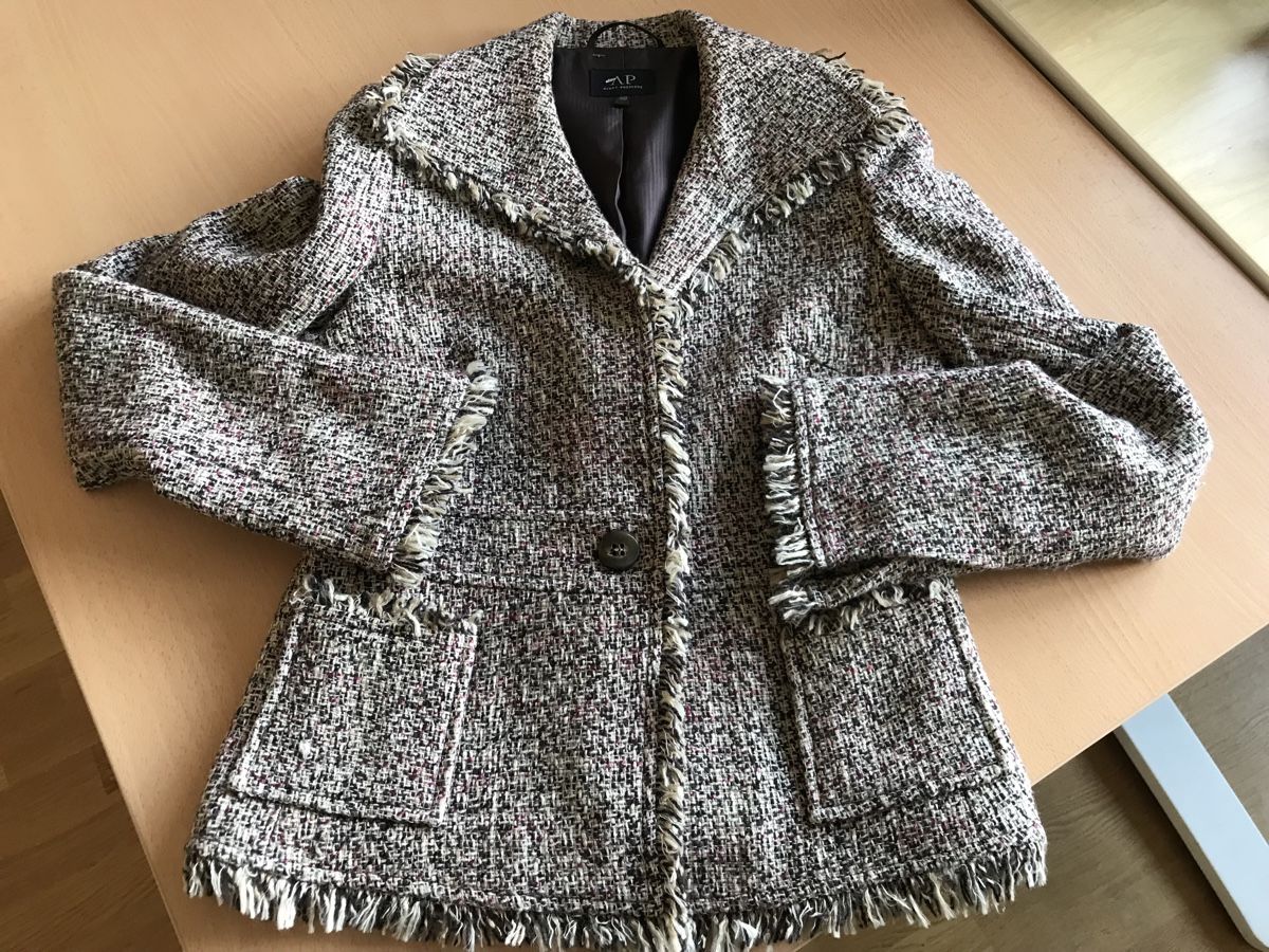 Avant Premiere Jacken: Veste Avant-Première Tweed Franges Taille 38 – Neu (gemäss Beschreibung) aus Morges von sandy069 4