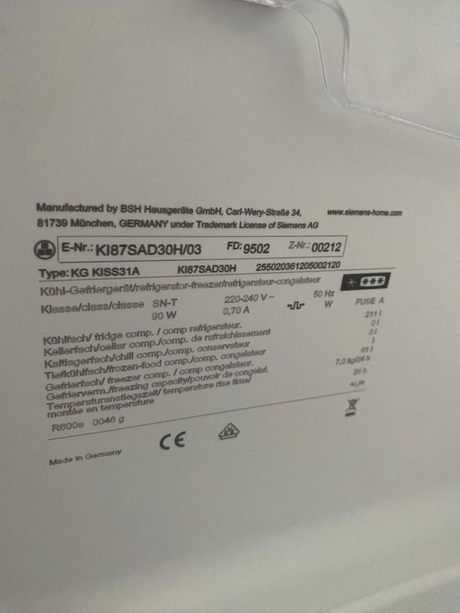 Frigoriferi: Siemens Einbaukühlschrank – Usato da Aarberg venduto da Jakaro 6