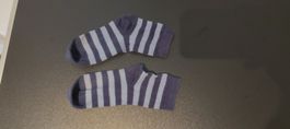 Baumwollsocken Gestreift Socken Blau Grösse 35-38 Füsse