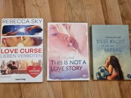 Buchpaket mit 3 Liebesromanen