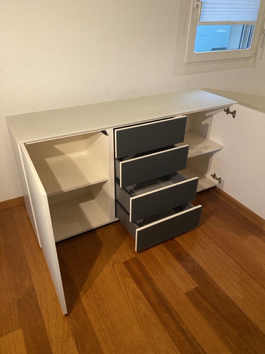 Cassettiere: Sideboard weiss und anthrazit – Usato da Horw venduto da MOPA27 1