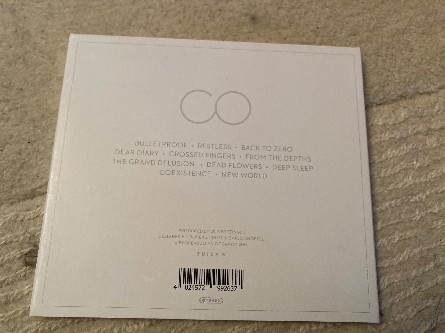 CD: Breakdown Of Sanity - Coexistence CD 2016 – Usato da Wagenhausen venduto da Novafreund283 2