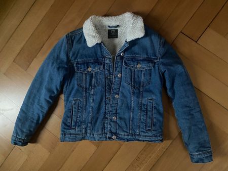 Jeans Jacke mit Teddyfutter, Grösse 38, Top Zustand