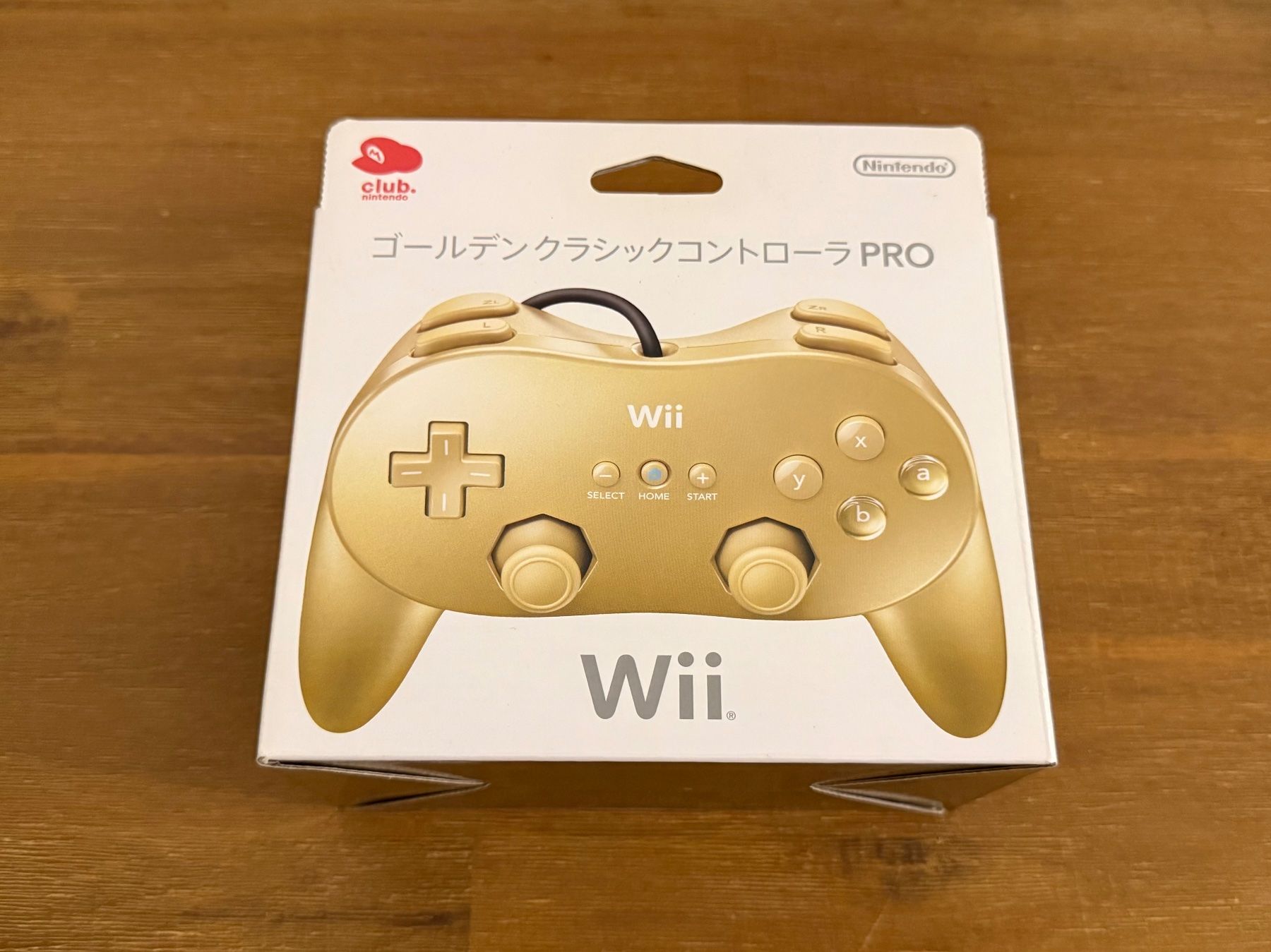 Nintendo Manettes: Nintendo Wii Pro Controller Gold Club Nintendo Version Neu – Neuf avec emballage d'origine à Schliern b. Köniz par 505SR2.0