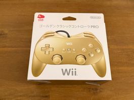Nintendo Wii Pro Controller Gold Club Nintendo Version Neu