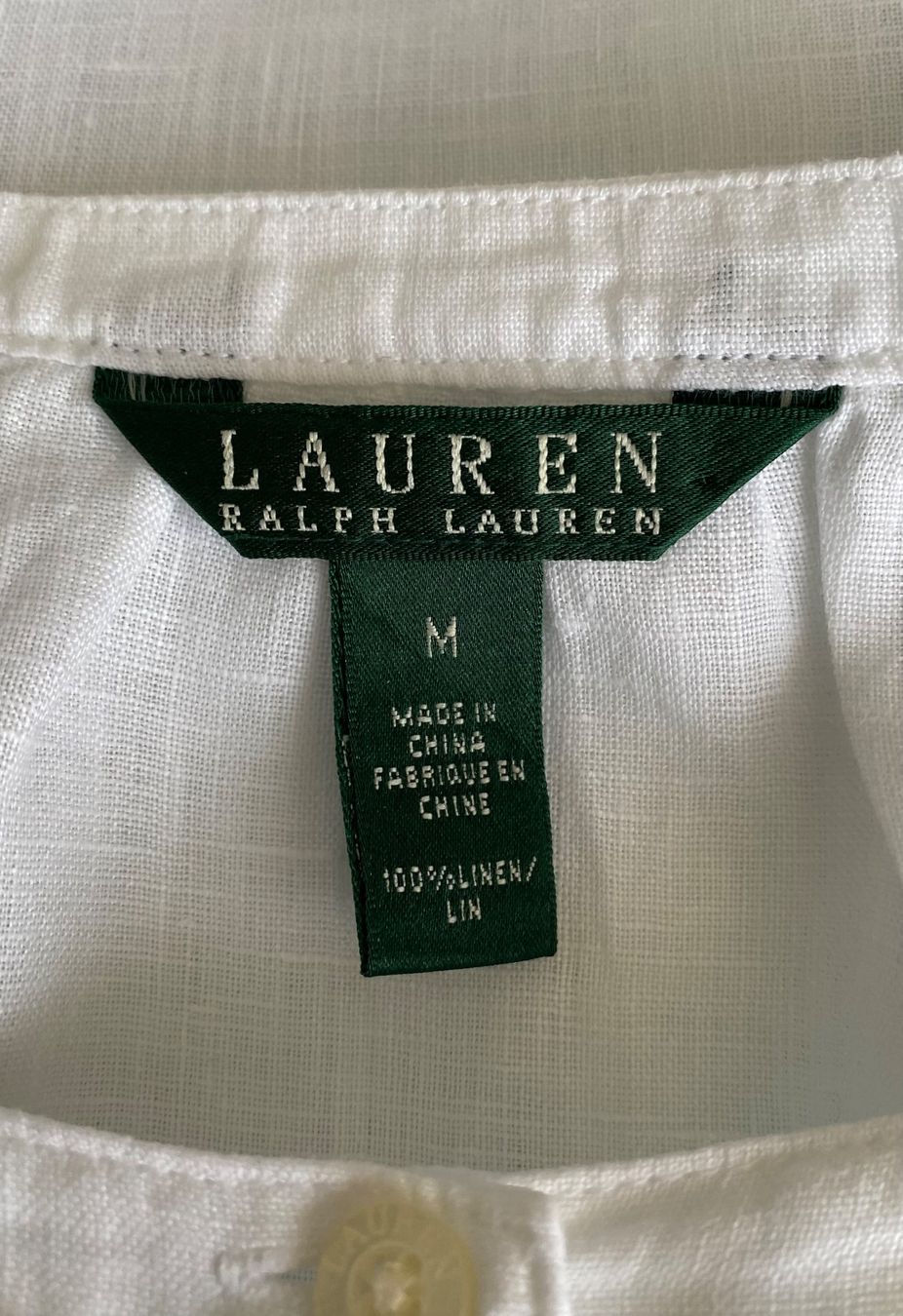 Ralph Lauren Camicette: Lauren Ralph Lauren Leinenbluse Grösse M – Usato da Oberwil BL venduto da Leni-Mischi 3