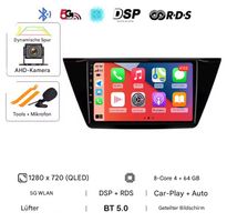 Android 14 10.1" Autoradio VW Touran 2016–2018 * CarPlay 4G