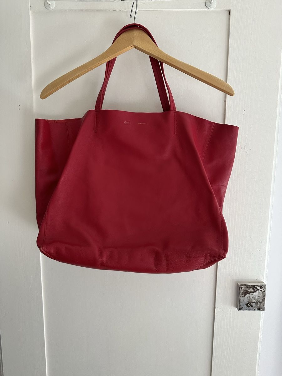 Celine Borse da donna: Sac cabas Céline cuir rouge – Usato da Lausanne venduto da pascale.mojito1004 1